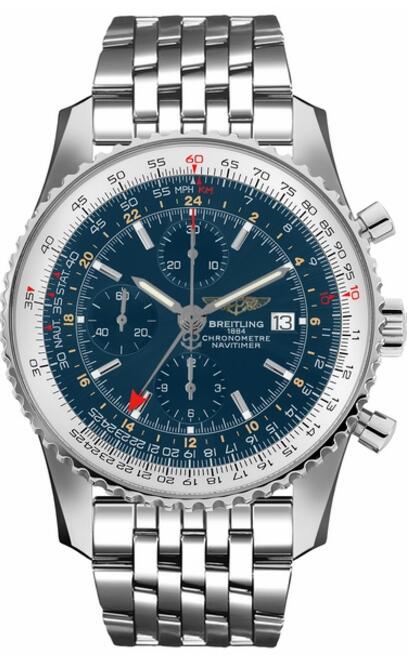 Review Replica Breitling Navitimer 46mm Blue Dial A24322121C1A1 watch